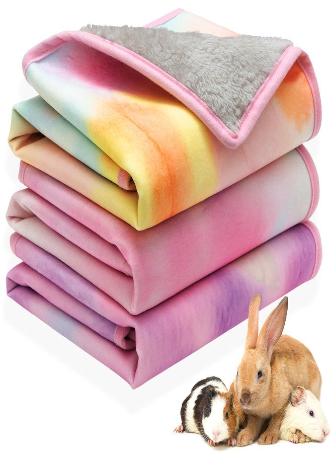ORZECHKO Guinea Pig Bedding - 3 Pack Waterproof Small Animal Cage Accessories for Guinea Pig Rat Hamster Chinchilla Hedgehog Rabbit Ferret- Washable Soft Fleece Pet Cage Liner Mat Blankets - Image 1